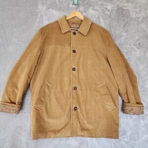 Express Corduroy Jacket Mens Large Quilted Lined Insulated Pockets Work Chore